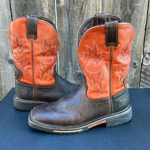 Justin 11” Two-Tone Work Boot Mens Size 10D SE4944